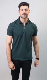 Zip Polo T-shirt