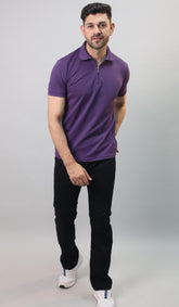 Zip Polo T-shirt