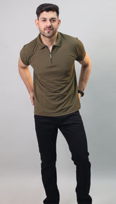 Zip Polo T-shirt