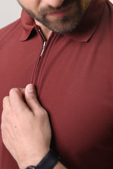 Zip Polo T-shirt