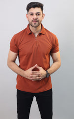 Zip Polo T-shirt