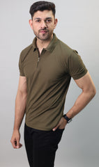 Zip Polo T-shirt