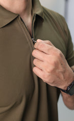 Zip Polo T-shirt