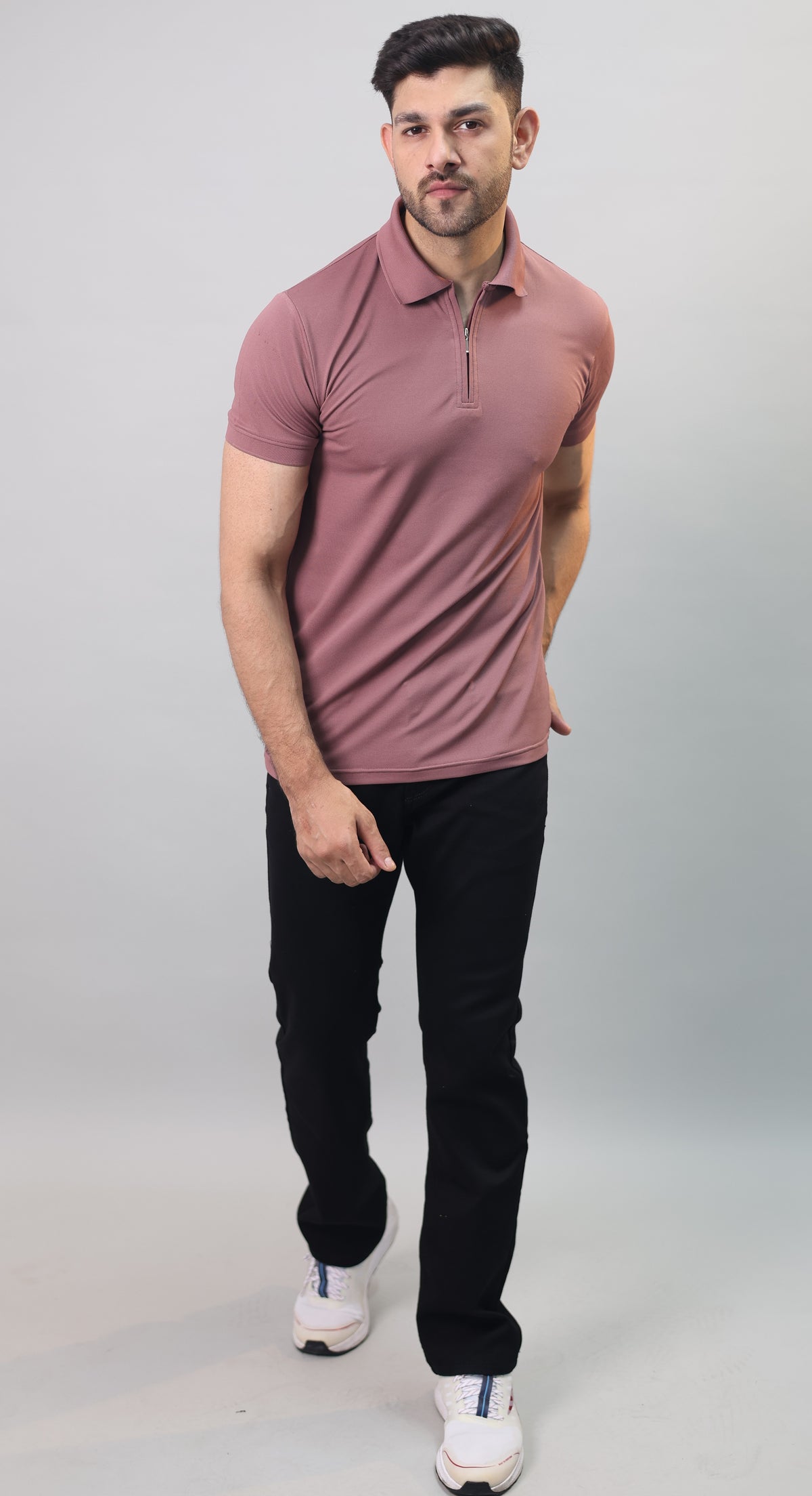 Zip Polo T-shirt