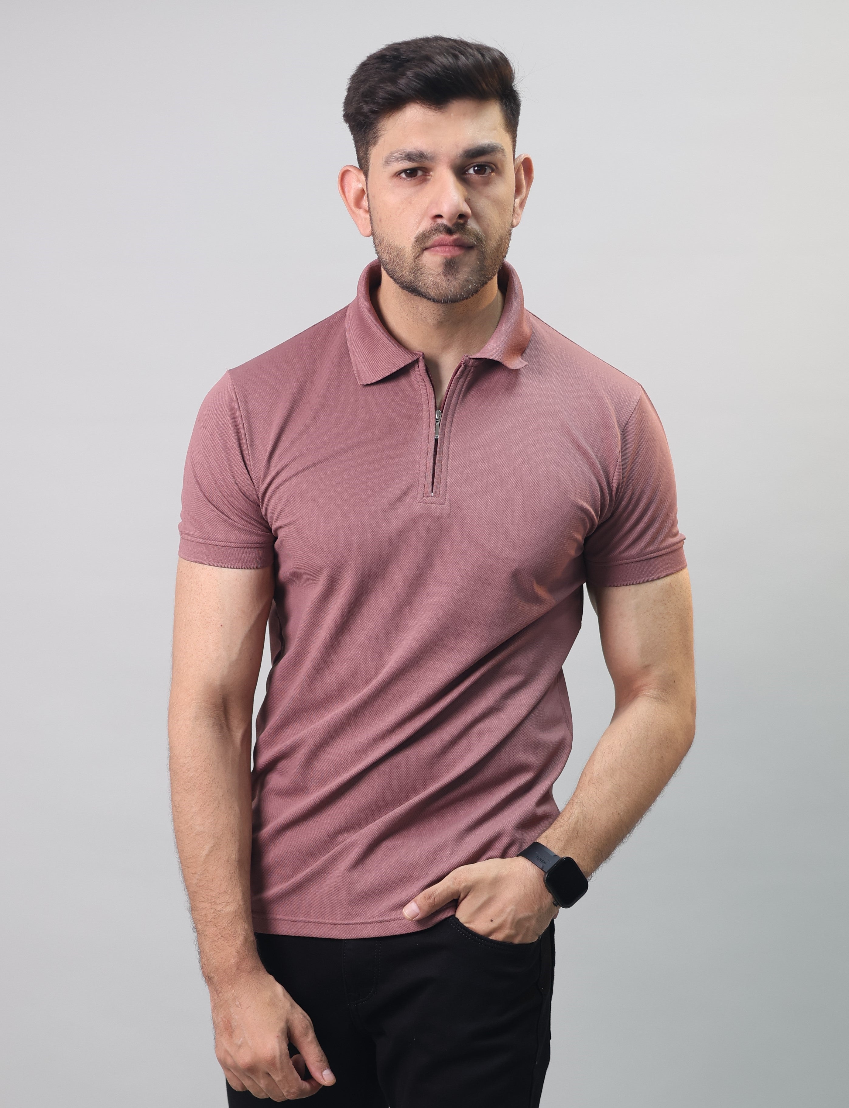 Zip Polo T-shirt