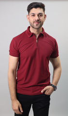 Zip Polo T-shirt