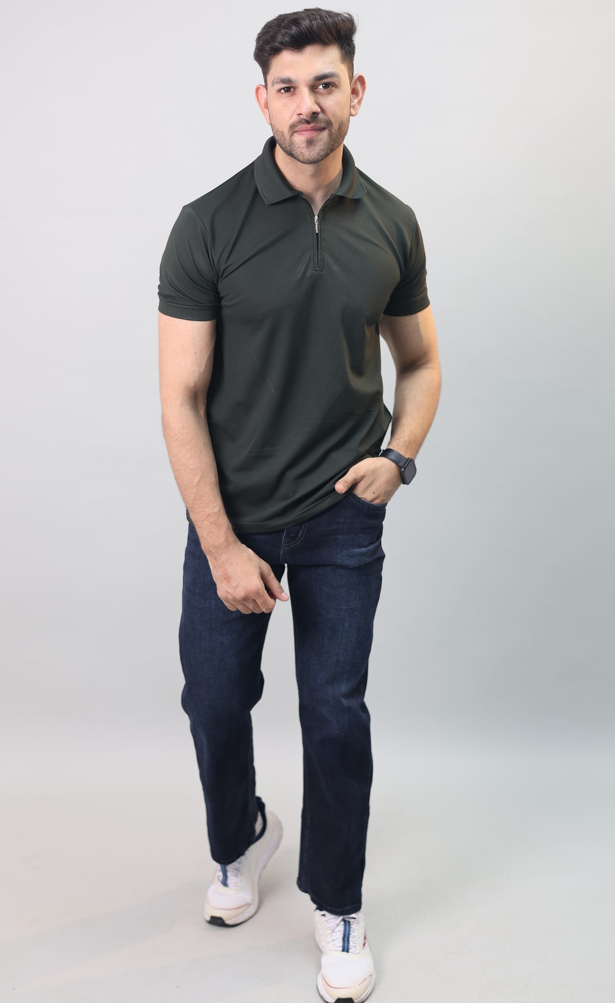 Zip Polo T-shirt