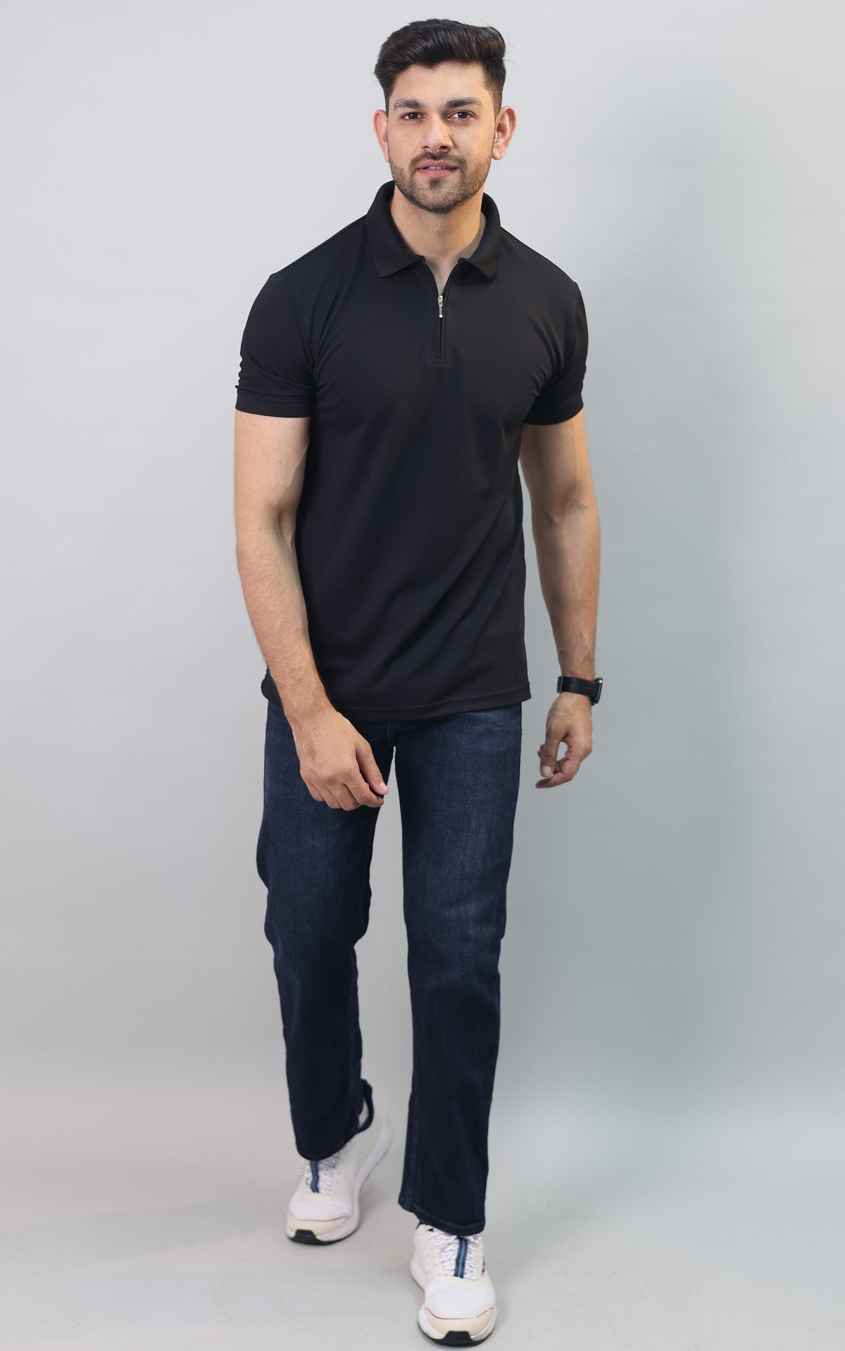Zip Polo T-shirt