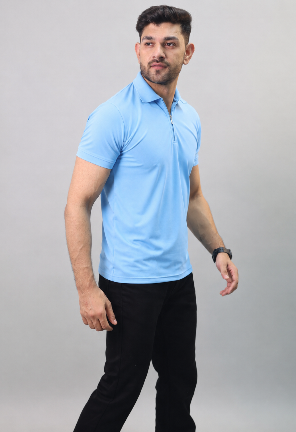 Zip Polo T-shirt
